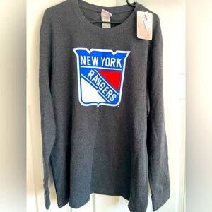 NWT Gray NHL New York Rangers sweatshirt 🏒❤️💙